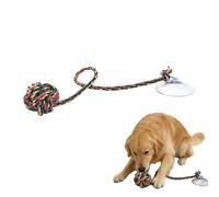 Dog Rope Toy | Chew Rope with Suction Cup - Puppy Chew Toys for Teething - for Teething Playtime Indoor Outdoor Backyard Park Beach