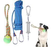 Dog Rope Tug with Squeaker,Interactive Dog Rope Toy, Tree Tug Toy for Pets, Spring Pole Rope Tether Tug of War Toys for Aggressive Chewers Large Dogs to Interactive Exercise,Jouets pour Chiens en ple