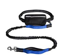 Dog Running Lead, Hands Free Dog Leash with Zipper Pouch, Dogs Walking Belt for Running and Walking The Dogs. (Blue)