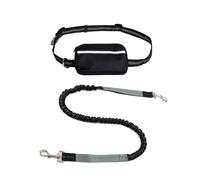 Dog Running Lead, Hands Free Dog Leash with Zipper Pouch, Dogs Walking Belt for Running and Walking The Dogs. (Gray)