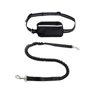 Dog Running Lead, Hands Free Dog Leash with Zipper Pouch, Dogs Walking Belt for Running and Walking The Dogs. (Black)