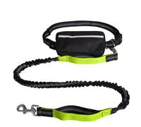 Dog Running Lead, Hands Free Dog Leash with Zipper Pouch, Dogs Walking Belt for Running and Walking The Dogs. (Yellow)