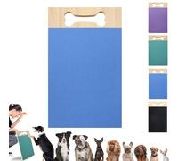 Dog Scratch Board for Nails, Dog Nail Scratch Board with Treat, Dog Nail File Board Scratch Pad Treat Box, Double-Sided Dog Scratcher Pad, Durable Nail File for All Dog Sizes (Blue)