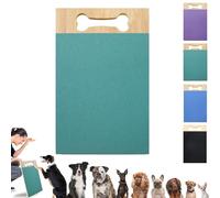 Dog Scratch Board for Nails, Dog Nail Scratch Board with Treat, Dog Nail File Board Scratch Pad Treat Box, Double-Sided Dog Scratcher Pad, Durable Nail File for All Dog Sizes (Green)