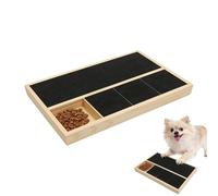 Dog Scratch Board - Nail File Pad with Treat Box, Interactive Dog Scratch Board for Nails, Grooming Grinder Pad with Treat Box for Training and Nail Care | Perfect for Home, Apartment, Living Room, Lo