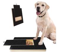 Dog Scratch Pad for Nails - Wooden Grooming Trimmer Board with Treat Snack Drawer Interactive Dog Nail File Scratch Training Toy for Small Medium Large Dogs & Cats