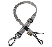 Dog Seat Belt, AUBELL 3-in-1 Pet Car Seat Belt for Dogs Adjustable Safety Seatbelt for Vehicle Durable Nylon Reflective Bungee Buffer Car Harness Tether with Clip Hook Latch & Buckle, Swivel Carabiner