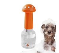 Dog Shampoo Dispenser, Pet Foaming Soap Dispenser, Single Handed Grooming Helper, Mushroom Shaped Design, Puppy Conditioning Wash Squeezer for Cat and Dog Easy Bathing Solution
