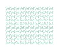 Dog Shaped Paper Clips 100pcs | Secure Grip for Document Hold | Cute Animal Paper Clips for School/Office/Crafting | Plastic Wire Construction (Green)