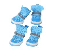 Dog Shoes, Non Slip Puppy Booties, 2.56x2.36 inches 4 Piece Anti Slip Protective Footwear for Walking, Hiking, Camping, Running, Summer Beach Trips, Outdoor Adventures to Small Dogs