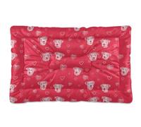 Dog Simple Line Art Tapis de couchage antidérapant doux et confortable pour chiens de taille moyenne/grande 91,4 x 61 cm