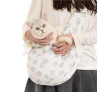 Dog Sling Carrier Cat Pouch, Lightweight Cats Bags, 37x23x10 inches Adorable Outdoor Pets Tote, Breathable Pet Tote Bag Portable Travel Holder for Small Dogs Walking Outings