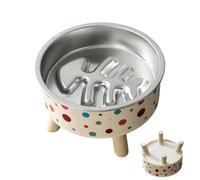 Dog Slow Feeder Bowl - Stainless Steel Anti Vomit Pet Feeding Bowl