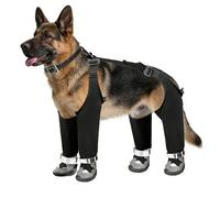 Dog Snow Pants - Waterproof Fabric 30cm Size, Waterproof Dog Boots, Breathable Comfort | Secure Grip Pet Winter Wear, Anti Slip Shoes For Walking, Camping, Traveling, Night Outings