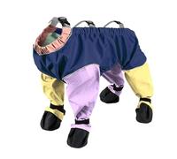 Dog Snowsuit Waterproof Non Slip Cold Weather Outfit with Attached Boots, Winter Dog Clothing for Small Medium Large Puppies, Outdoor Hiking Home Indoor Walking Protection for Dogs