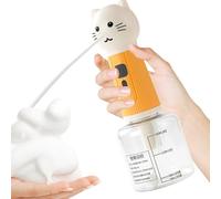 Dog Soap Dispenser, Electric Cat Shampoo Foamer, 3.54x9.84x3.54 Inches Leak Proof Pet Bath Supplies Automatic Cleaning Foam Machine for Home Travel Outdoor Washing Tool Bathroom