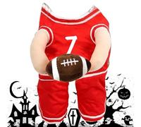 Dog Sports Jersey Costume | Basketball Pet Costume | Dog Outfit with Ball, Pet Basketball Dress, Dog Sports Apparel, Pet Halloween Costume, Dog Jersey with Ball, Sports Costume for Dogs