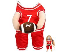 Dog Sportswear, Pet Halloween Costumes, Basketball Pet Clothing, Dog Costume Accessoires, Canine Sports Costume, Dog Jersey with Ball, Pet Costume Suitable Use for Events