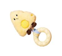 Dog Squeak Toys, Cheese-Shaped Calming Sound Game, 7.48x2.76x1.18 Inches Plush Pet Teething Toy, Durable Play Accessory with Indoor Outdoor Function, Lifestyle Gadgets for Family Training Enrichment