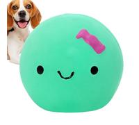 Dog Squeaky Egg - Squeak Cute Egg Doll Shape Pet Toy, Chewable Rubber Ball | Colorful Squeaky Latex Egg, Interactive Egg Chew Toy for Small Medium Dogs, Pet Training & Playtime Fun