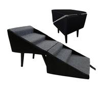 Dog Stairs for Bed - Non Slip Foldable Heavy Duty Stairs, Stable Pet Steps for Couch, Sofa, Car, Furniture, Living Room Bedroom Indoor Outdoor Bedside, Senior Elderly Pets Climbing Aid