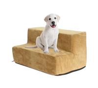 Dog Steps for Bed- 2-Story Stairs Pet Ladder Support | Steps for Couch, Velvet Holster Pet Step Stairs with Removable Cover, Give Your Pets Easy Access to High Beds or Couch