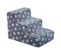Dog Steps for Couch, 3-Step Pet Stairs, Non-Slip Cat Ladder, Balanced Climbing Ramp, Removable Soft Cover Design, for Small Breeds Kittens Older Injured Pets Use, 15.35x12.99x11.42 inches