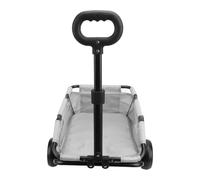 Dog Stroller Carbon Steel, Lightweight Folding Pet Stroller with Wheels, 15.43 lbs Capacity, 45° Front Ramp & Ventilated Mesh Design for Small to Medium Dogs and Cats (Grise)