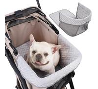 Dog Stroller - Pet Travel Carrier for Small Medium Dogs for Outdoor Walks | Foldable Steel Frame, Breathable Mesh, Shock Absorbing Wheels, Easy Push Handle for Daily Use
