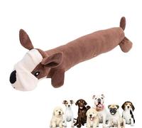 Dog Stuffed Animal toy- Long Plush Dog Design, Squeaky Sound Feature | Interactive Chew toyFor Small Medium Large Dogs, Bite Resistant Play toyFor Training, Boredom Relief, Indoor Outdoor Use