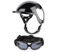 Dog Sun Glasses - ABS PC Polyester Cotton | Adjustable Breathable Pet Head Gear with Goggles | Colorful Sun Glasses for Driving, Motorcycle Riding, Bicycling, Walking and Eye Protection