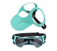 Dog Sun Hat, Adjustable Caps with Goggles, 4.72x1.57 inches Easy to Clean, Pet Sunbonnet with Ear Holes for Small Breeds, Summer Protection, Puppy Visor, Outdoor Adventures