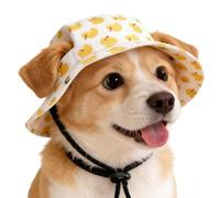 Dog Sun Hat Adjustable Duck with Ear Holes Cat Bucket Hat Dog Visor