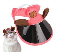 Dog Sun Hat, Kitten Outdoor Caps, Animals Sun Protection Caps, Comfortable and Adjustable Travel Sport Beanie Visor Sunbonnet Outfit for Small Puppy, 50g