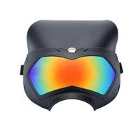 Dog Sunglasses, UV Protection, Dustproof Eyewear, 7.09x4.72 inches, Shock Resistant Helmet, Adjustable Strap, Removable Accessories, Outdoor Camping, Summer Festivals for Pets