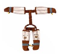 Dog Suspender Boots Dustproof Waterproof Dog Boots with Harness Adjustable Non-Slip Quick Release Protective Outdoor Walking Suspender Shoes for Puppies, M