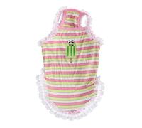 Dog Suspender Skirt | Breathable Lace Clothing for Puppies/Cats | Christmas/Wedding/Holiday Outfit | Cute Ice Cream Pattern, Quick - Dry Cotton (XL)