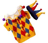 Dog Sweater Hat, Small Dog Outfits, Pet Costume Set, Funny Pet Clothes, Holiday Dog Sweater And Hat Set, Cute Pet Costumes For Christmas, Ideal Puppy And Cat Winter Clothing