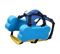 Dog Swim Vest, Puppy Life Preserver, Adjustable Fit, Reflective Safety Design and Floatation Coat for Small, Medium, Large Dogs, Ideal for Swimming, Boating, Beach, Blue Color