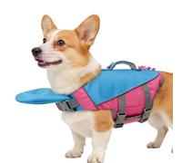 Dog Swim Vest - Reflective Adjustable Detachable Life Jacket, Easy Grab Float Coat Life, Buoyancy Safety Swimming Vest for Pets for Small Large Breed Outdoor Camping Pool Beach Lake River Boat
