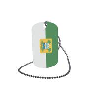 Dog Tag Plaque d'identification avec drapeau Rio Grande do Norte 30 x 50 mm