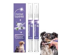 Dog Teeth Cleaning Pen - 4.92 inches 2 Piece Natural Stain Remover - Dog Teeth Repair Gel | for Daily Use Puppy Kitten Cat Animals Small Medium Large Whiten Yellowing Bad Odors