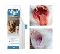 Dog Teeth Cleaning | Refresh Bad Breath Electric Toothbrush | Pet Ultrasonic Tooth Cleaner | cleaning tool uses high-frequency ultrasonic vibration to effectiv Large Cats Puppies Home Indoor Traveling