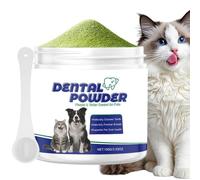 Dog Tooth Powder - Dog Teeth Cleaning Powders Freshener Toothpaste | 3.53OZ Natural Flavor Freshener | Dogs Breath Powder With Spoon,for Health Hygiene Wash Mouth Bad Breath