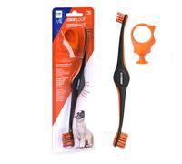 Dog Toothbrush and Bite Block Assistant Combo Pack by Paw Ready for Puppies' Dogs and Cats Small Size for use with Pets Between 5-15 lbs. (2-7kg) Protects Hands and Fingers While Brushing