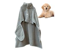 Dog Towel Robe - Absorbent Quick Drying Pet Coat | Dog Robes for After Bath | Dogs Robes F0r After Bath | Absorbent Quick Drying Pet Coat for Puppy Kitten Cat Beach Pool Home Travel Bathing Swimming