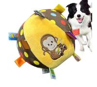 Dog Toy Ball - 6inch Hanging Dog Training Toy Chew Exercise Training | Interactive Dog Ball with Bell Pet Ball with Bell for Outdoor Indoor Backyard Training Park Beach