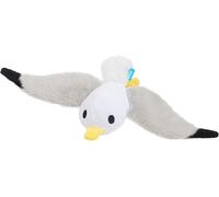 Dog Toy Seagull Bark Plush Bird White and Grey