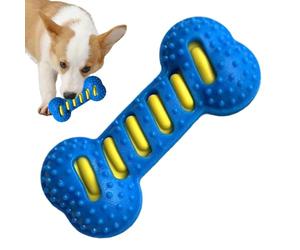 Dog Toy Squeaky Bone - Durable Chewing Bone, Interactive Sound Maker | Sensory Soothing Training Reward Toy For Aggressive Chewers, Entertaining Outdoor Indoor Game Equipment For Small Large Pets