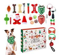 Dog Toys Advent Calendar, Christmas Dog Countdown Calendar, Chew Ropes for Dogs, Interactive Christmas Dog Toy, Squeaky Dog Toys Set, Christmas Countdown Dog Toys, Advent Calendars for Dogs